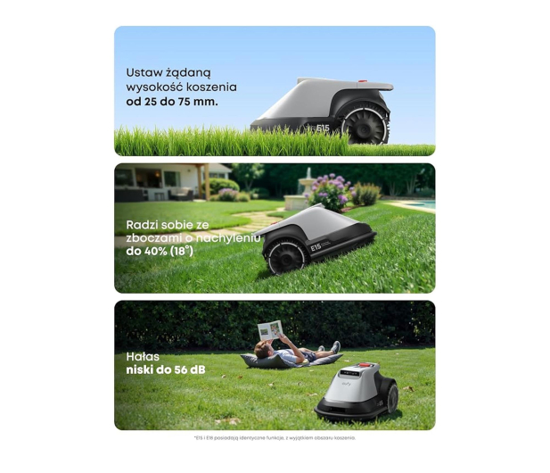 eufy Robot koszący E15 Szary - 1483956 - zdjęcie 5